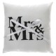 Coussin alliance Mr & Mrs