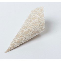 5 Cornets dentelle ficelle