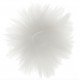 4 Pompons fourrure blanc