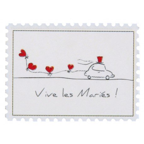 50 Stickers Vive les mariés