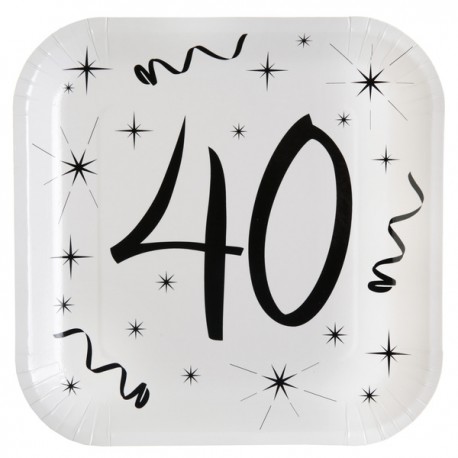 Assiettes 40 ans