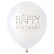 8 Ballons Happy Birthday