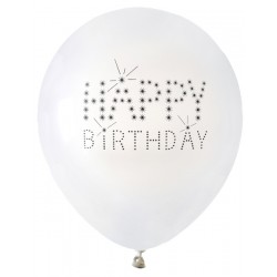 8 Ballons Happy Birthday