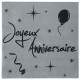 20 Serviettes Joyeux Anniversaire