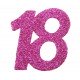 6 Confettis pailleté Anniversaire 18 ans