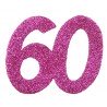 6 Confettis pailleté Anniversaire 60 ans