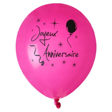 8 Ballons Joyeux Anniversaire