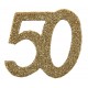 6 Confettis pailleté Anniversaire 50 ans