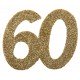 6 Confettis pailleté Anniversaire 60 ans