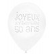 8 Ballons Joyeux Anniversaire 50 ans