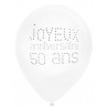 8 Ballons Joyeux Anniversaire 50 ans