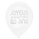 8 Ballons Joyeux Anniversaire 60 ans