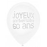 8 Ballons Joyeux Anniversaire 60 ans