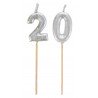 Pique bougie Joyeux Anniversaire 20 ans