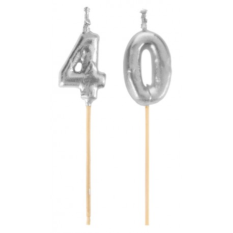 Pique bougie Joyeux Anniversaire 40 ans