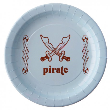 10 Assiettes Pirate