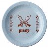 6 Assiettes Pirate