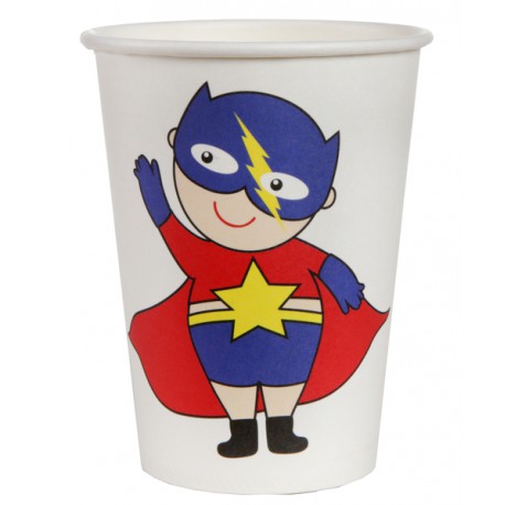 10 Gobelets Super Héros boy