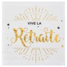 20 Serviettes Vive la retraite