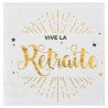 20 Serviettes Vive la retraite