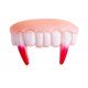Dentier de vampire souple sanglant