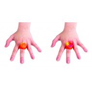 Bague citrouille lumineuse (piles incluses)