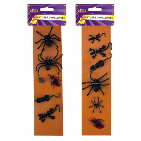 Animaux et insectes assortis