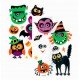 Autocollant halloween avec yeux mobiles - 2 modèles assortis