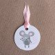 12 Etiquettes Souris salut