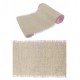 CHEMIN DE TABLE JUTE  NATUREL/ROSE
