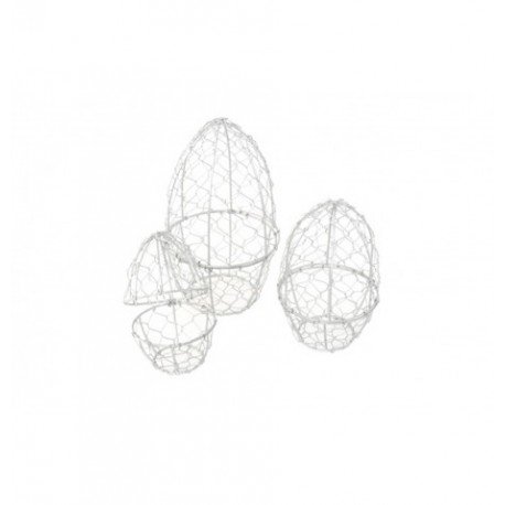 SET 3 OEUFS METAL