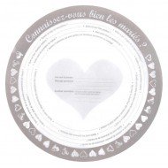 Set de Table Questions d'Amour lot de 2