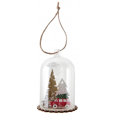 Suspension Voiture de Noël