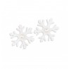 Flocons avec Perles Blanc