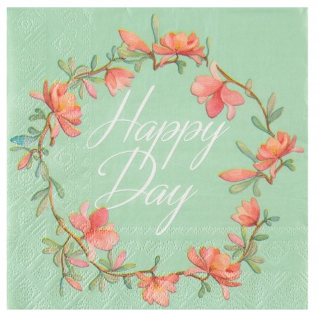 Serviette Happy Day Multicolore
