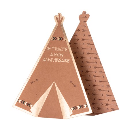 Invitations Tipi Indian Forest