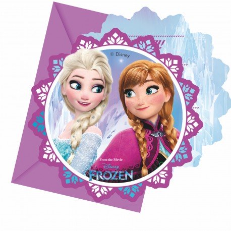 Carte d'Invitation Reine des Neiges