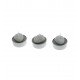 bougies Galets x 3 Gris