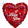 Ballon Aluminium Coeur I Love You