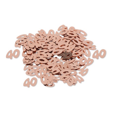 Confettis Métal 40ans Rose Gold