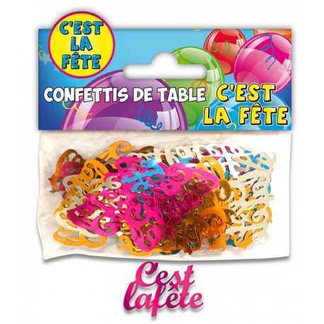 Confettis de Table C'est La Fête Multicolore