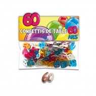 Confettis de Table 60ans Multicolore