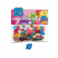 Confettis de Table 18ans Multicolore