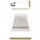 10 Bougies Argent avec Bobèches