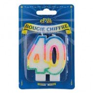 Bougie chiffre 40ans