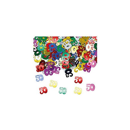 Confettis de Table 50ans Multicolore