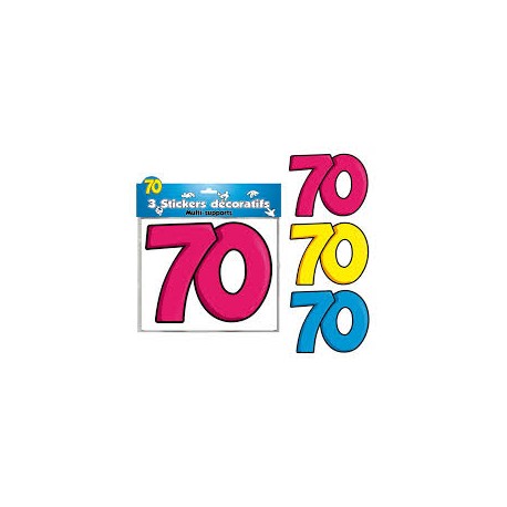 3 Stickers Décoratifs 70
