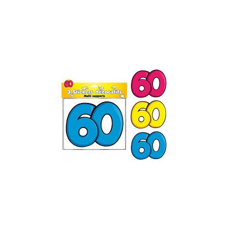 3 Stickers Décoratifs 60