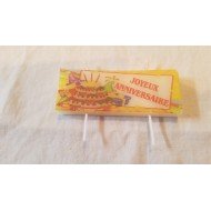 Bougie Joyeux Anniversaire sur Piques