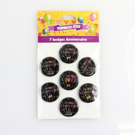 Badges Joyeux Anniversaire